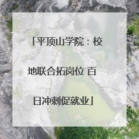 平顶山学院：校地联合拓岗位 百日冲刺促就业