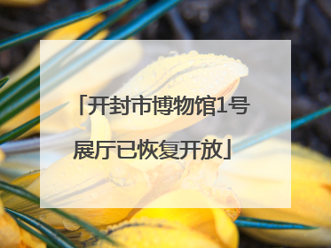 开封市博物馆1号展厅已恢复开放