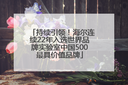 持续引领！海尔连续22年入选世界品牌实验室中国500最具价值品牌