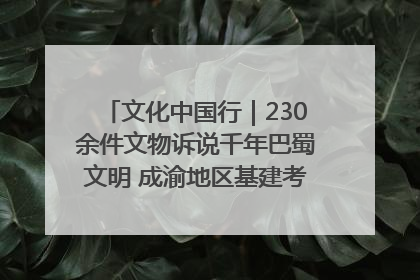 文化中国行｜230余件文物诉说千年巴蜀文明 成渝地区基建考古成果展开展