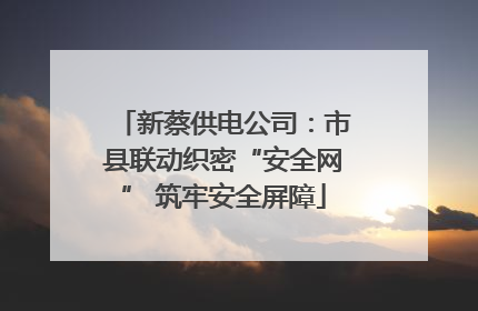 新蔡供电公司：市县联动织密“安全网” 筑牢安全屏障