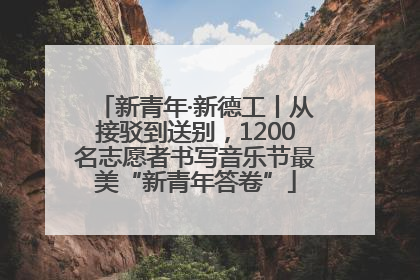 新青年·新德工丨从接驳到送别，1200名志愿者书写音乐节最美“新青年答卷”