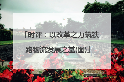 时评：以改革之力筑铁路物流发展之基(图)
