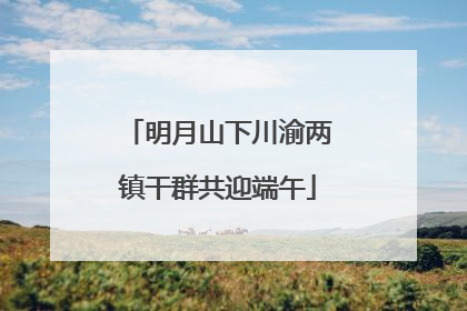 明月山下川渝两镇干群共迎端午
