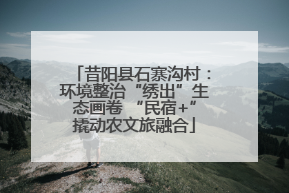 昔阳县石寨沟村：环境整治“绣出”生态画卷 “民宿+”撬动农文旅融合