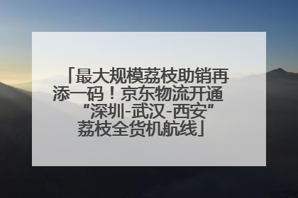 最大规模荔枝助销再添一码！京东物流开通“深圳-武汉-西安” 荔枝全货机航线