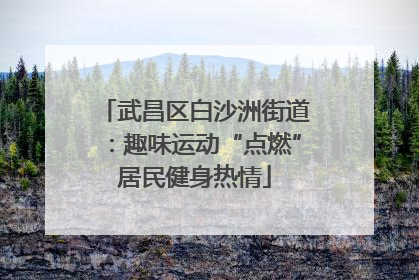 武昌区白沙洲街道：趣味运动“点燃”居民健身热情