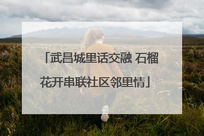 武昌城里话交融 石榴花开串联社区邻里情