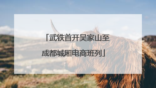 武铁首开吴家山至成都城厢电商班列