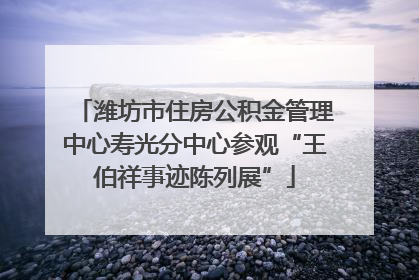 潍坊市住房公积金管理中心寿光分中心参观“王伯祥事迹陈列展”