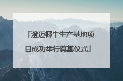 澄迈椰牛生产基地项目成功举行奠基仪式