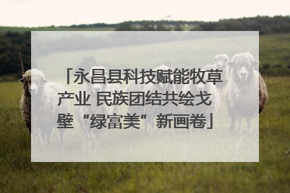 永昌县科技赋能牧草产业 民族团结共绘戈壁“绿富美”新画卷