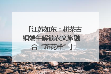 江苏如东：栟茶古镇端午解锁农文旅融合“新花样”