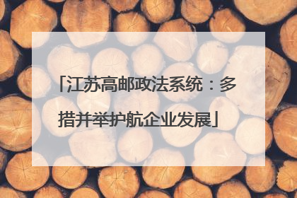 江苏高邮政法系统：多措并举护航企业发展