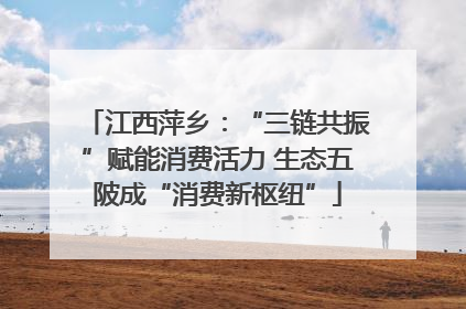江西萍乡：“三链共振”赋能消费活力 生态五陂成“消费新枢纽”