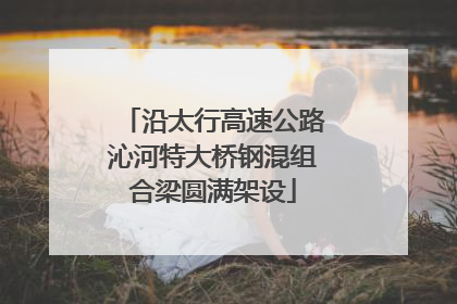 沿太行高速公路沁河特大桥钢混组合梁圆满架设