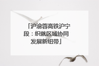沪渝蓉高铁沪宁段：织就区域协同发展新纽带
