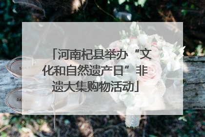 河南杞县举办“文化和自然遗产日”非遗大集购物活动