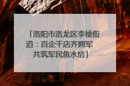 洛阳市洛龙区李楼街道：百企千店齐拥军 共筑军民鱼水情