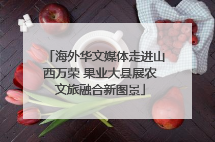 海外华文媒体走进山西万荣 果业大县展农文旅融合新图景