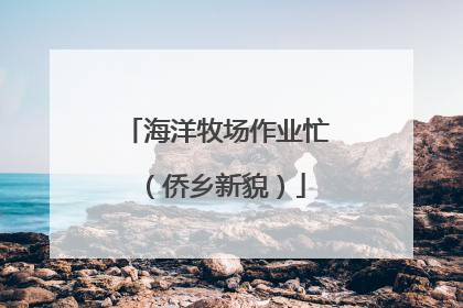 海洋牧场作业忙（侨乡新貌）