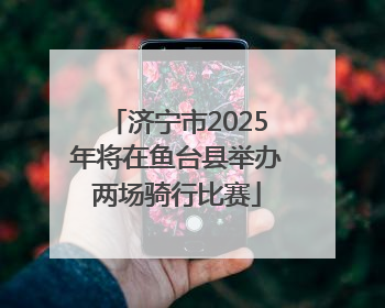 济宁市2025年将在鱼台县举办两场骑行比赛