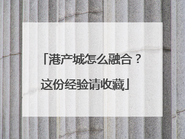 港产城怎么融合？这份经验请收藏