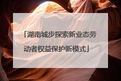 湖南城步探索新业态劳动者权益保护新模式