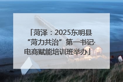 菏泽：2025东明县“菏力共治”第一书记·电商赋能培训班举办
