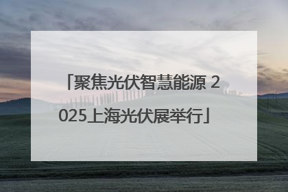 聚焦光伏智慧能源 2025上海光伏展举行