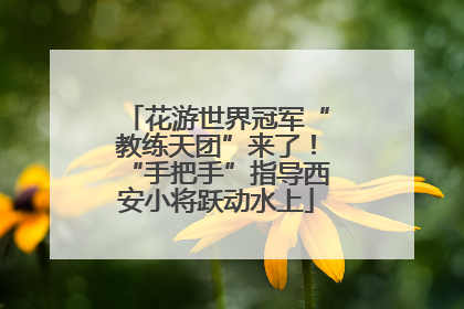 花游世界冠军“教练天团”来了！“手把手”指导西安小将跃动水上