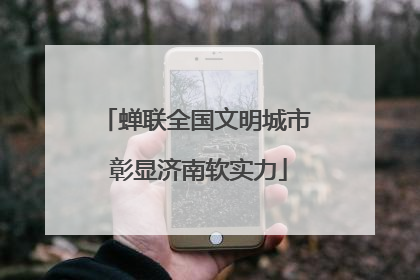 蝉联全国文明城市 彰显济南软实力