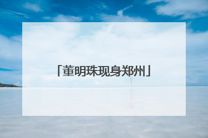 董明珠现身郑州