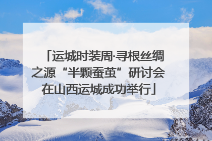 运城时装周·寻根丝绸之源“半颗蚕茧”研讨会在山西运城成功举行
