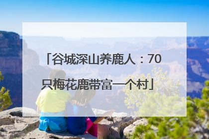 谷城深山养鹿人：70只梅花鹿带富一个村