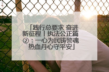 践行总要求 奋进新征程丨执法公正篇②：一心为民铸警魂 热血丹心守平安
