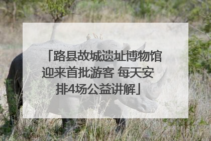 路县故城遗址博物馆迎来首批游客 每天安排4场公益讲解