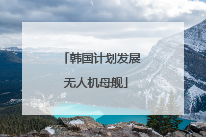韩国计划发展无人机母舰