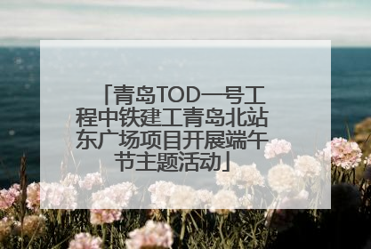 青岛TOD一号工程中铁建工青岛北站东广场项目开展端午节主题活动