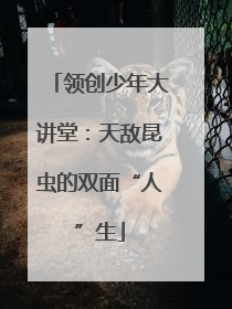 领创少年大讲堂：天敌昆虫的双面“人”生