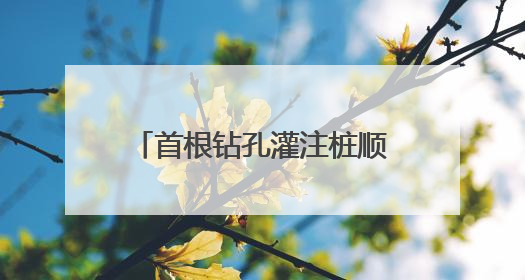首根钻孔灌注桩顺利开钻，乍嘉苏改扩建项目建设再提速