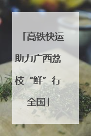 高铁快运助力广西荔枝“鲜”行全国