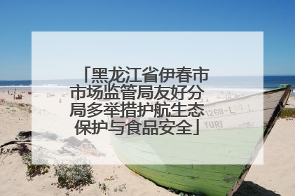 黑龙江省伊春市市场监管局友好分局多举措护航生态保护与食品安全