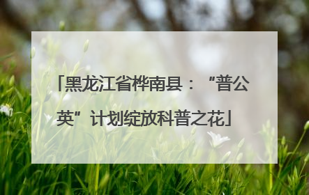 黑龙江省桦南县：“普公英”计划绽放科普之花