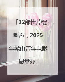 12部佳片绽新声，2025年麓山青年电影展举办