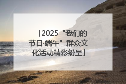 2025“我们的节日·端午”群众文化活动精彩纷呈