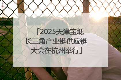 2025天津宝坻长三角产业链供应链大会在杭州举行