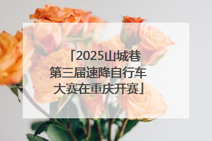 2025山城巷第三届速降自行车大赛在重庆开赛