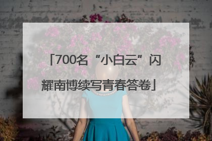 700名“小白云”闪耀南博续写青春答卷